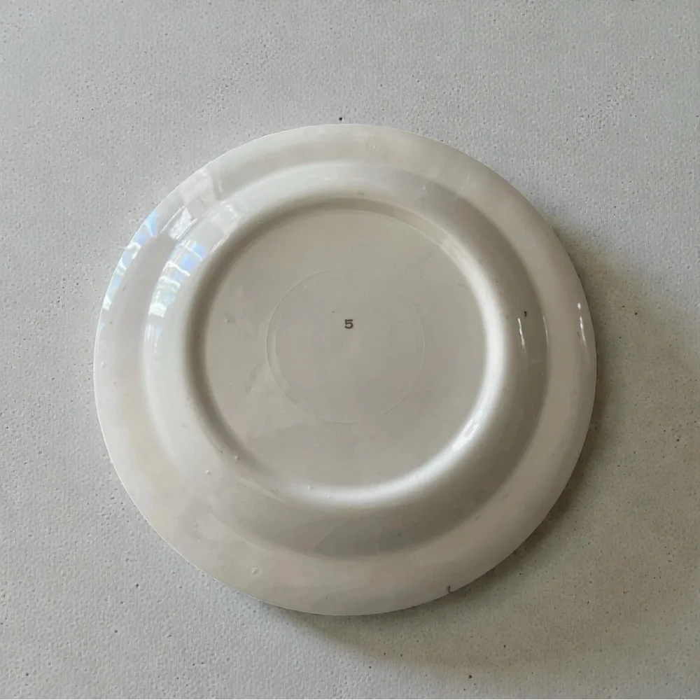 Vtg Cronin China Romantic Courting Plate Gold Trim Regencycore Wall Decor 7.5